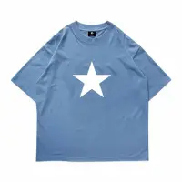 在飛比找蝦皮購物優惠-滿意 T 恤 Boxy Oversized 星鋼藍