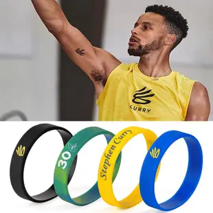 熱賣·籃球手環 NBA帥氣首飾 手鏈 送人禮物 新款庫裡手環勇士隊球星Curry30號夜光矽膠運動男簽名手鏈籃球NBA