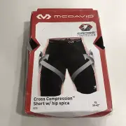 Mcdavid Black Cross Compression Shorts XL