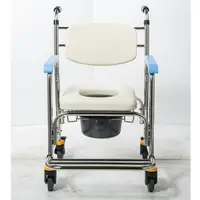 在飛比找蝦皮購物優惠-均佳不銹鋼便器椅洗澡椅(附輪)JCS-302