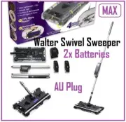 New Walter Swivel Sweeper MAX Cordless Floor Cleaner with 2 Batteries