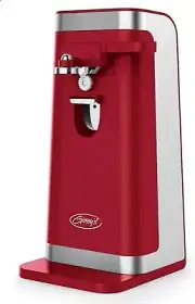 Ginny's Delicious Red Electric Can Opener: 50W Stainless Steel & Knife Sharpener