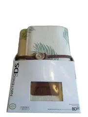 NEW! Nintendo DS LITE Bamboo Leaf Canvas Organizer Wallet Carrying Case Cream
