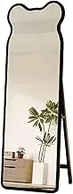 Full Length Mirror,Tilted Long Mirror,Free Standing Oversized Floor Standing Mirror,for Dressing Room Bedroom Clothing Stores(Black,160 X 60cm)