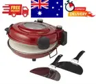Electric Ceramic Pizza Oven Countertop Cooker Portable Pizza Maker with Paddles