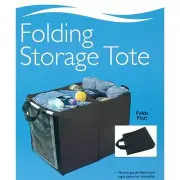 2 x Folding Storage Tote Organiser Case for Boats, Caravans, Car Boot 40x30x30cm