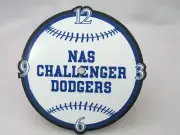 7" Clock Face NAS Challenger Dodgers Baseball