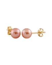 Splendid Pearls 14K 6-6.5mm Freshwater Pearl Studs