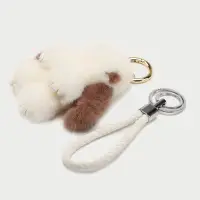 在飛比找Yahoo!奇摩拍賣優惠-促銷打折 兔斯基 必入配件毛絨包包掛件水貂毛裝死兔鑰匙扣最新