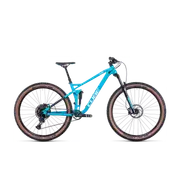 Cube Stereo 120 Pro Dual Suspension Mountain Bike Skyblue White