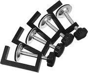 4pcs Furniture Fasteners Sofas Couches Sectional Connectors Furniture Clamps Wicker Chair Fasteners Sofa Fasteners Clips Patio Furniture Clips Sofa Clamps Carbon Steel Black Happyyami