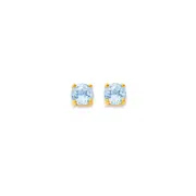 9ct Blue Topaz Stud Earrings in Blue
