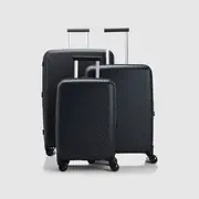 Nere Black Bondi 3pc Suitcase Set