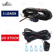 For HONDA PIONEER 700/1000 LED Light Bar Rocker Switch Wiring Harness Kit 3 Lead