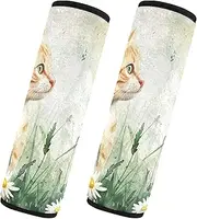 GAIREG Spring Cat Grass Seat Belt Cover Backpack Shoulder Pads