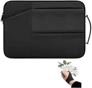 Graphics Drawing Tablet Carry Case with Artist Glove Compatible for Wacom Intuos Pro PTH660 Medium Case Huion H1060P, H950P, HS610, Xp-Pen Deco 01 V2, Ugee M708 and VEIKK A30 (Black)