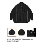 6:21/"THE GARDEN" ORGANISM BIG SHIRT (B.PLAID)