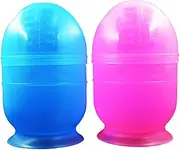 DEARMAMY 2Pcs Hair Dye Mixing Bowls with Measuring Scale Professional Color Mixing Cups for Salon Home Use Easy to Hair Coloring Shaker Bowls