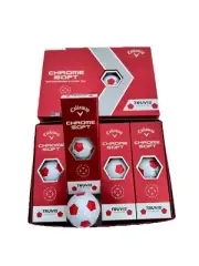 Callaway Chrome Soft Truvis Red Golf Balls 2 Dozens Free Ship