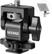 NEEWER Field Monitor Holder with Cold Shoe Mount, Anti Twist 1/4" Screw for 5" & 7" Monitor Compatible with Atomos Ninja V, 360° Swivel & Adjustable 180° Tilt Damping, Compatible with SmallRig, MA006