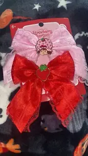 strawberry shortcake hair bows