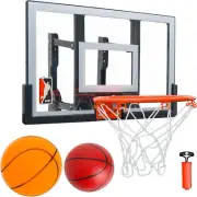 Mini Basketball Hoop Indoor 25 Inch,Adjustable-Height Wall Mount Basketball Back