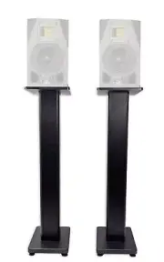 (2) Rockville 36” Studio Monitor Speaker Stands For ADAM Audio A5X Monitors