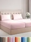 Split King Size 5 Piece Sheet Set - Comfy Breathable & Cooling Bed Sheets Set -