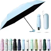 YUEKU Sun Umbrella Folded Ultra-Light Six-Bone with Box Sun Protection UV Protection Sun Shade Sunshine Rain Dual Purpose Great for Travel Girls and Women