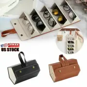 5 Slot Display Glasses Organizer Sunglasses Case Eyeglasses Holder Storage Box