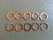 SAAB OIL DRAIN PLUG COPPER CRUSH WASHER X10 MADE IN GERMANY $13.99 shipped