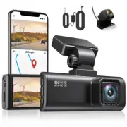 REDTIGER Dual Dash Camera 4K Dash Cam Wifi Front and Rear Free Hardwire Kit