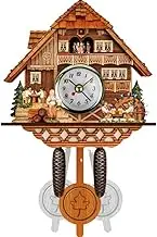 YXUANYZNB Cuckoo Wood Swing Swing Chic Swing Antique Coo Coo Clock Vintage Cuckoo Wall Clock, Hanging Cuckoo Wall Clock Cuckoo Vintage Retro Clock Handmade-A