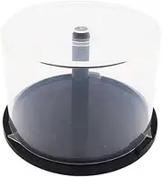 Clear DVD Box Storage Box with Black Pin Holder, DVD Storage Container | Convenient DVD Box for Blu-ray Collections and Save Shelf or Closet Space