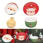 Christmas Dinnerware Fruit Salad Dish Xmas Patterns Ceramic Dessert Plates for