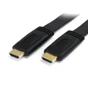 StarTech 5m Flat High Speed HDMI Cable with Ethernet - Ultra HD 4k x 2k - HDMI to HDMI M/M