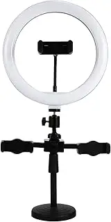 1 Set Fill Light Mobile Phone Holder Live Stream Light Phone Stand Live Makeup Phone Rack Fill Light Phone Holder Led Stand Metal Holder Beauty Aluminum Alloy Auxiliary Light