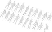 20pcs 1/50 Scale Unpainted Model People Architectural Figure