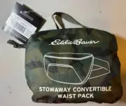 Brand New Eddie Bauer Stowaway Convertible Waist Fanny Pack SPRIG Camouflage