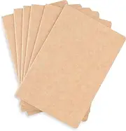 Travel Journal Set with 6 Notebook Journals for Travelers - Kraft Brown Soft Cover - A5 Size - 210 mm x 140 mm - 60 Dot Grid Pages/ 30 Sheets