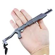 Miniature SPAS Replica Diecast Toy Gun Model Keychain