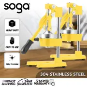 SOGA 2X Commercial Manual Juicer Hand Press Extractor Squeezer Orange Citrus