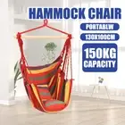 Portable Hammock Outdoor Double Hammock Bed Steel Stand Tree Strap Hook AU
