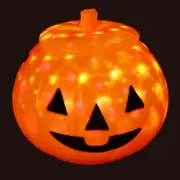 Halloween Pumpkin Lamp, Fall Decor Pumpkin Lantern or as Thanksgiving Decoration (7 Inch)