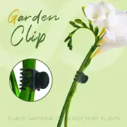 100 x Garden Plant Clips Support Tomato Vegetable Orchid Flower Plastic Stake Oz