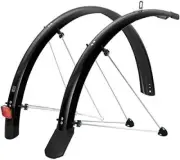 SKS Chromoplastics Mudguard Set, 700C P45/P50, Blackm 45 mm, 28 Inch