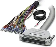 Phoenix Contact CABLE-D-37SUB/F/OE/0.25/S/10M Assembled Shielded Round Cable, Single Core (37-pin) (The wires are labelled and with wire end ferrules, 10 m cable length