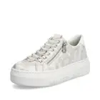 Rieker Ladies Slippers Trainers Sneakers Low Shoes White Beige M1953