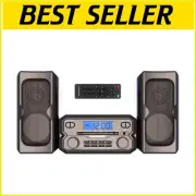 Enhanced 3-Piece Audio System with Bluetooth, CD Player, & LCD Display - Black