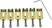 KAISH Solid Brass Guitar Bridge Saddles Brass Saddle 10.8mm for Stratocaster or Telecaster